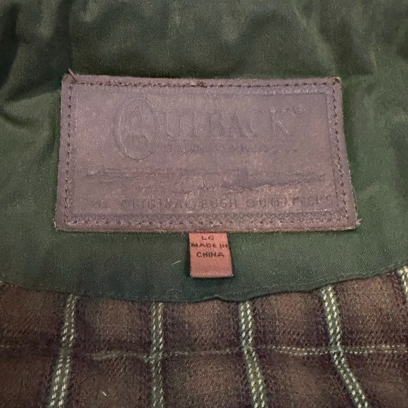 Outback Trading Co Wax Oil Cotton Jacket Men Olive Corduroy Workwear Line-L-XXXX - Picture 4 of 12